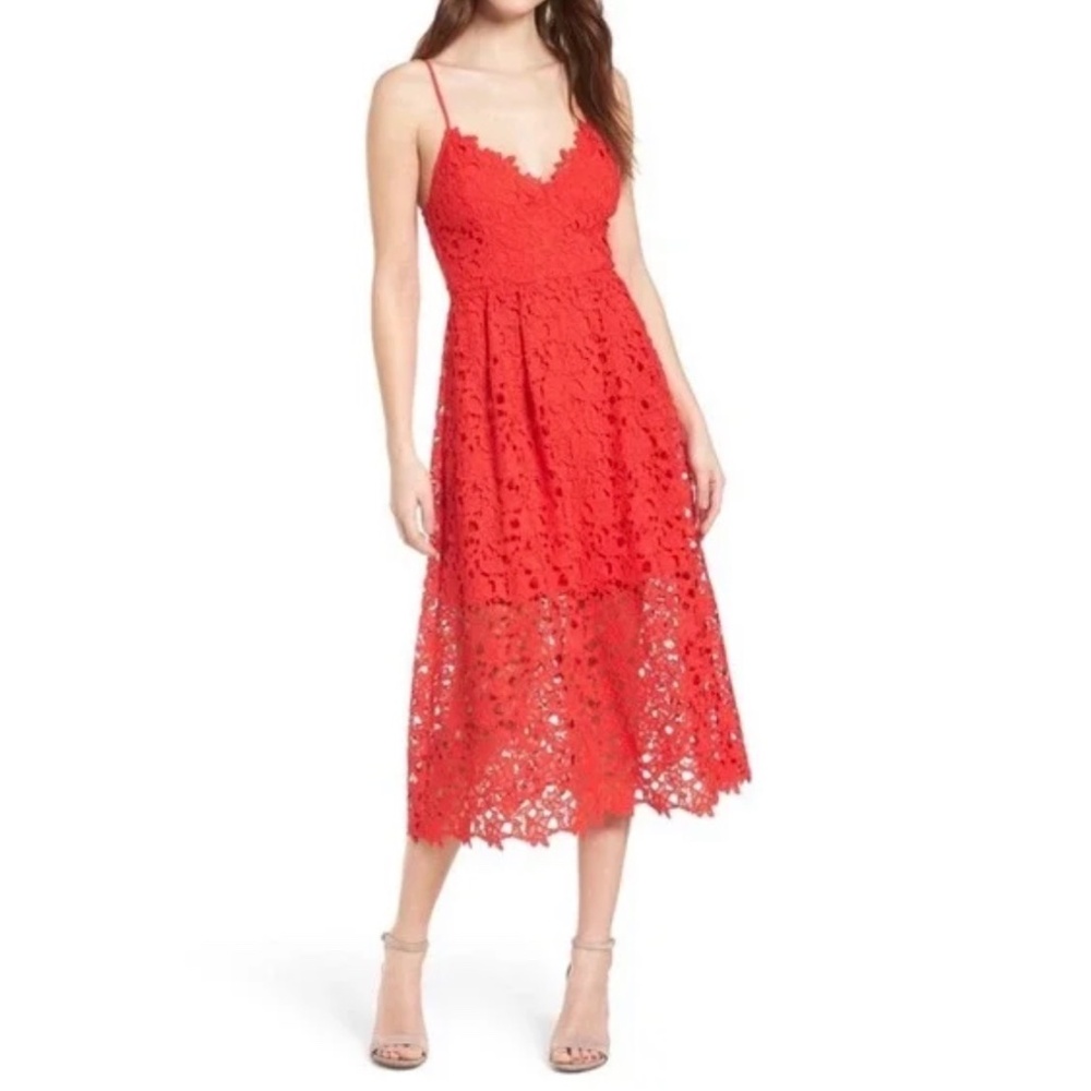 ASTR THE LABEL aline midi dress